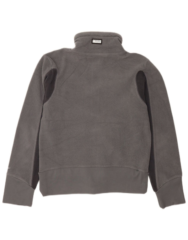 Jaqueta Nike Masculina Fleece UK 36/38 Pequena Cinza Poliéster