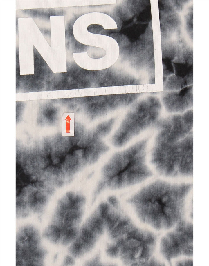 Camiseta feminina VANS com estampa gráfica UK 10 pequena azul marinho tie-dye algodão