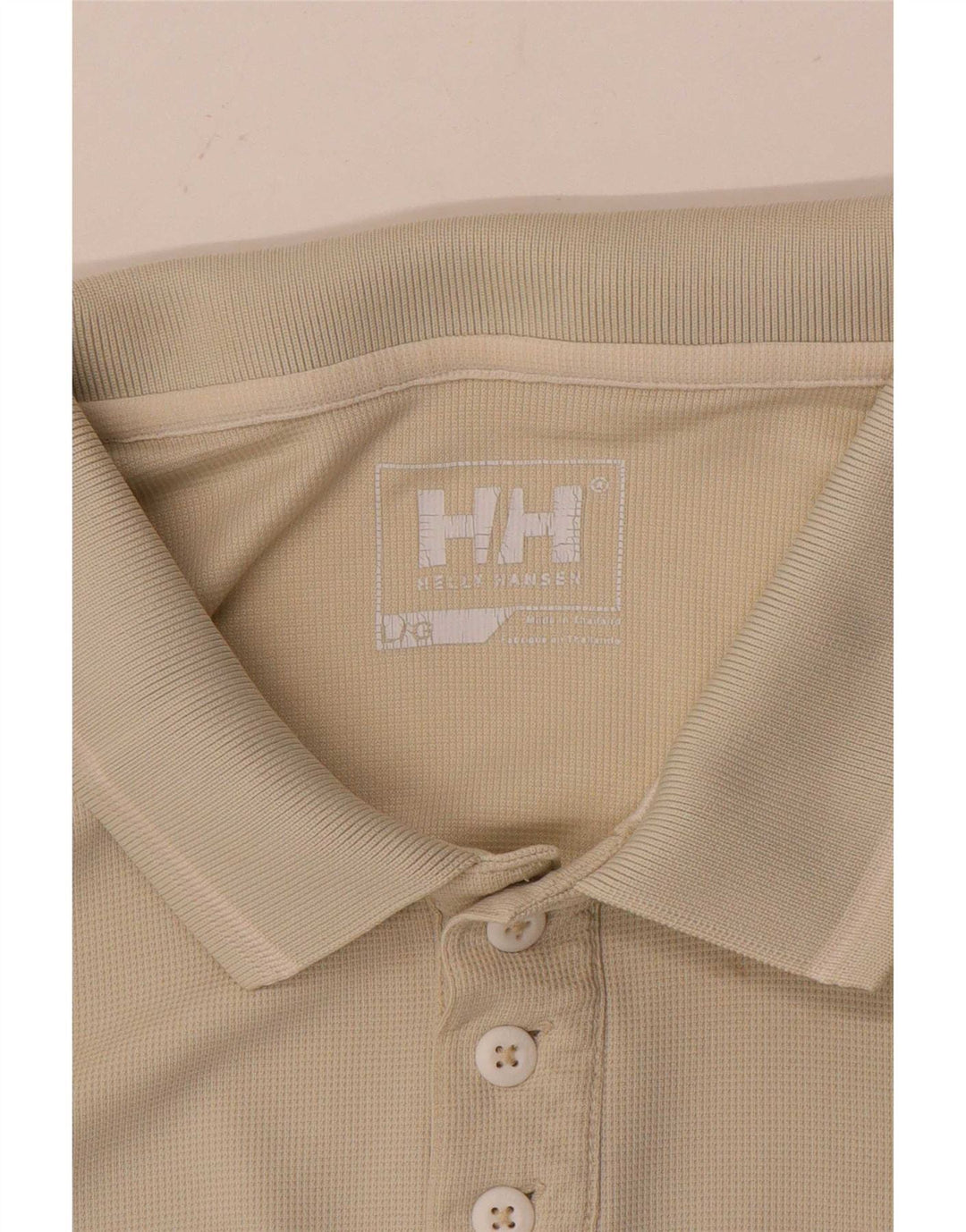 Camisa polo masculina Helly Hansen grande bege