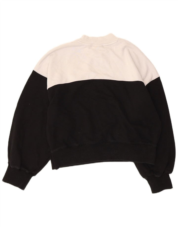 Campeão feminino oversized moletom jumper UK 14 médio preto colorblock