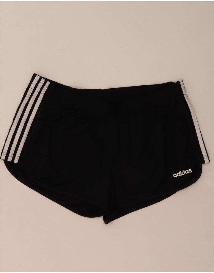 Shorts esportivos femininos ADIDAS UK 16/18 grande poliéster preto