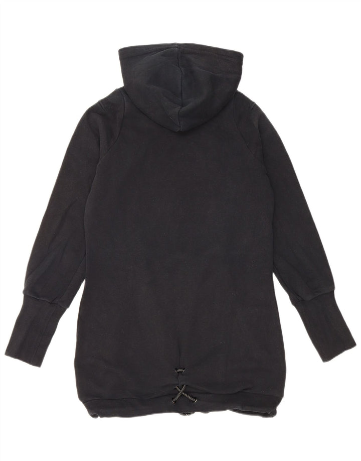 Adidas feminino gráfico moletom com capuz jumper IT 44 médio preto