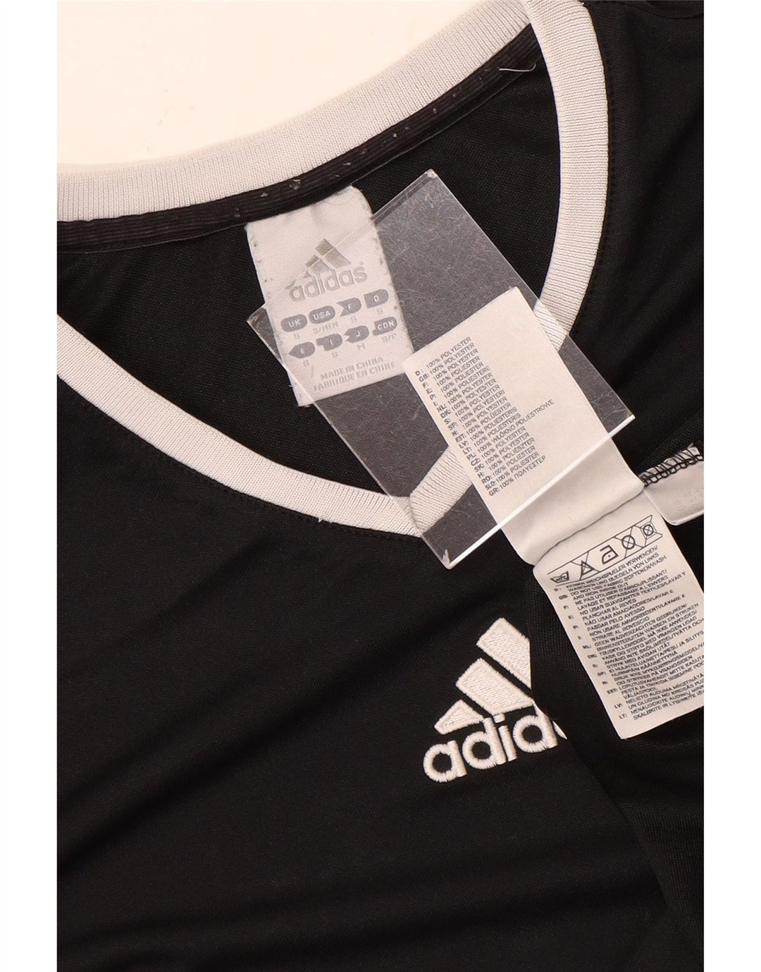 Adidas Mens Climalite Camiseta Top Pequeno Poliéster Preto