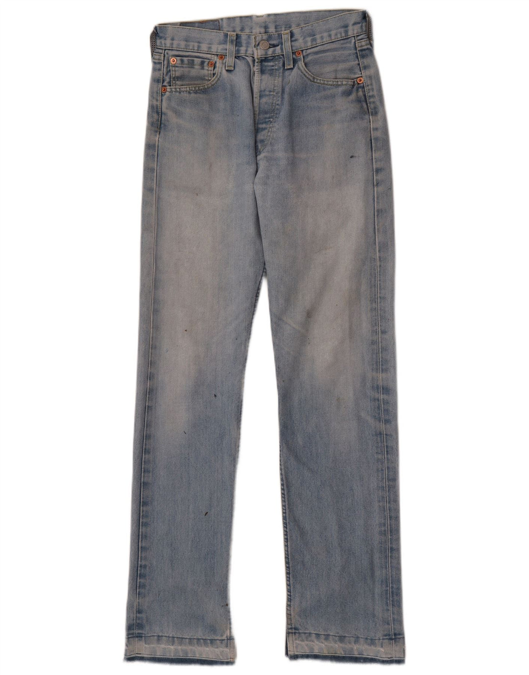 Calça jeans feminina Levi's 501 Straight W29 L31 azul algodão