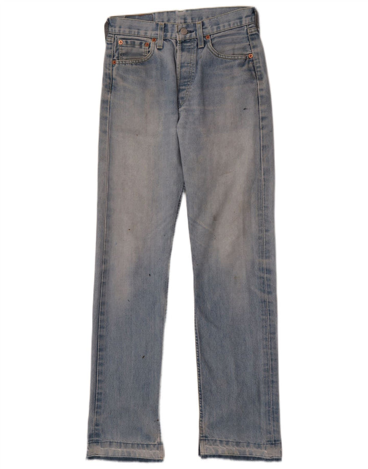 Calça jeans feminina Levi's 501 Straight W29 L31 azul algodão