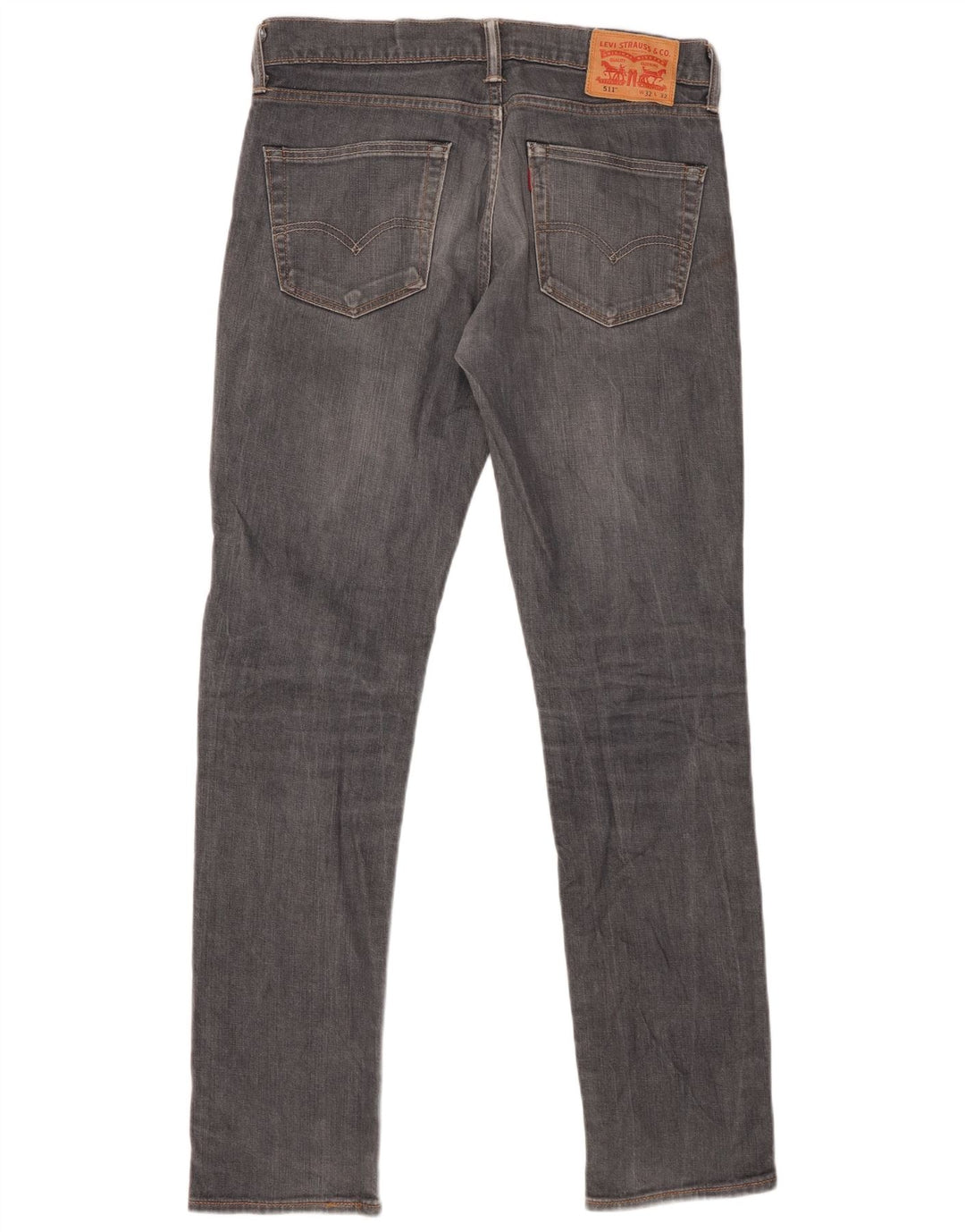 LEVI'S Masculino 511 Slim Jeans W32 L32 Cinza Algodão