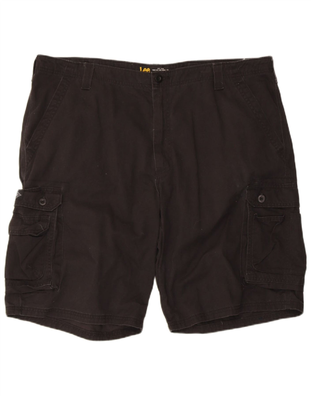 LEE Masculino Kansas Cargo Shorts W42 2XL Algodão Preto