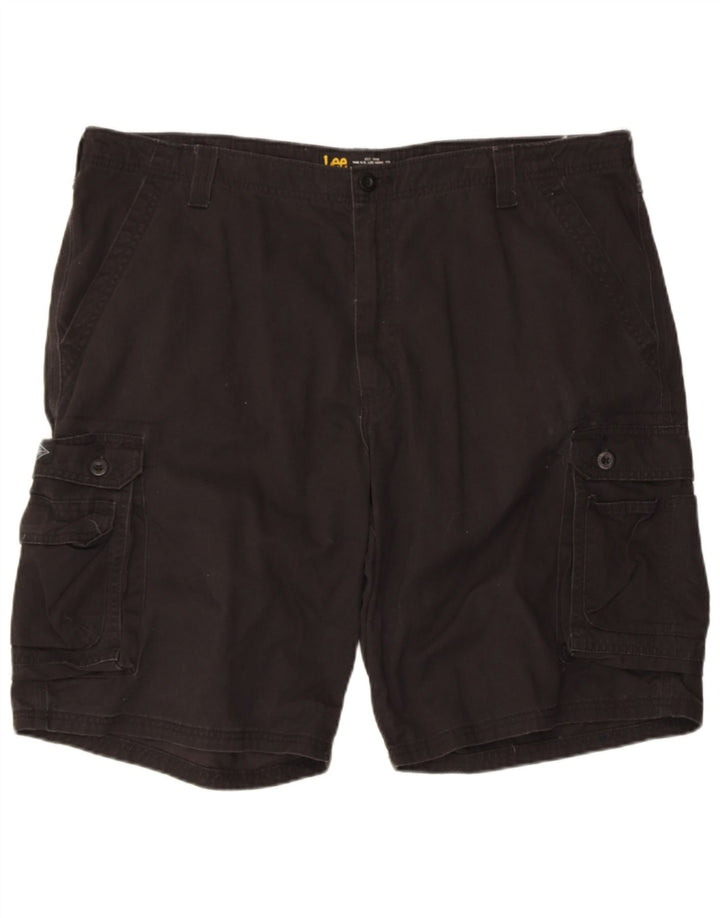 LEE Masculino Kansas Cargo Shorts W42 2XL Algodão Preto
