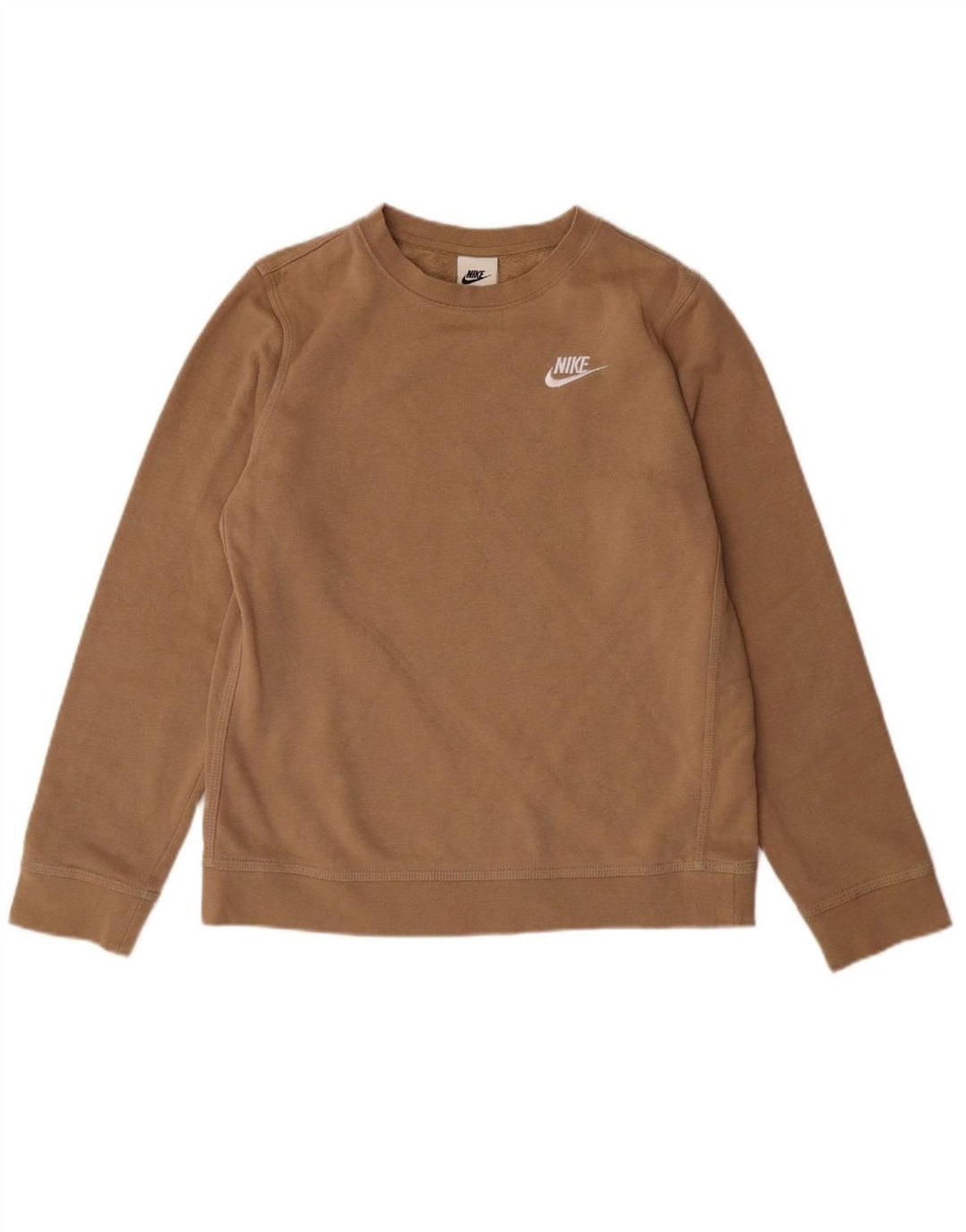 Moletom NIKE Meninos Jumper 12-13 Anos Grande Algodão Marrom