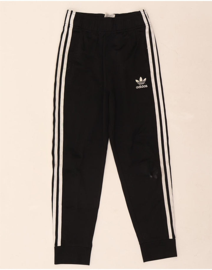 Adidas meninos calças de treino joggers 9-10 anos preto poliéster
