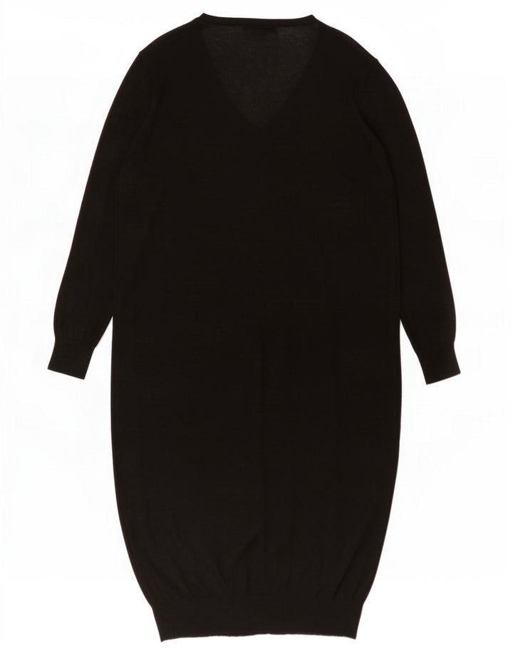 Vestido jumper feminino Zara tamanho grande Reino Unido 10 pequeno preto