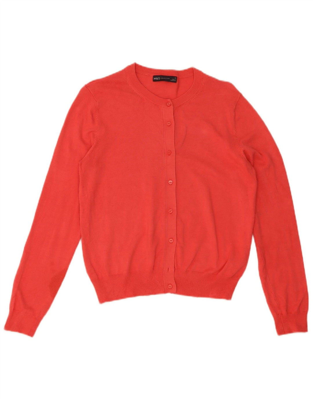 Suéter cardigã feminino Marks & Spencer UK 12 viscose vermelha média