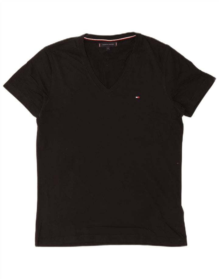 Camiseta masculina Tommy Hilfiger Top médio algodão preto