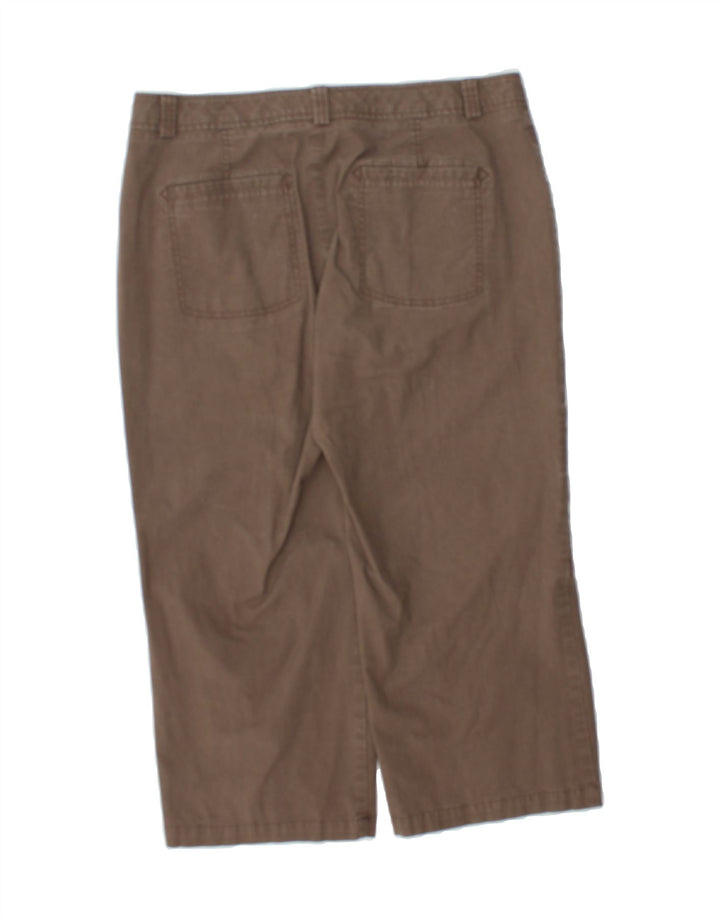 DOCKERS Womens Straight Capri Trousers US 12 Large W34 L23 Brown Cotton Vintage Dockers and Second-Hand Dockers from Messina Hembry 