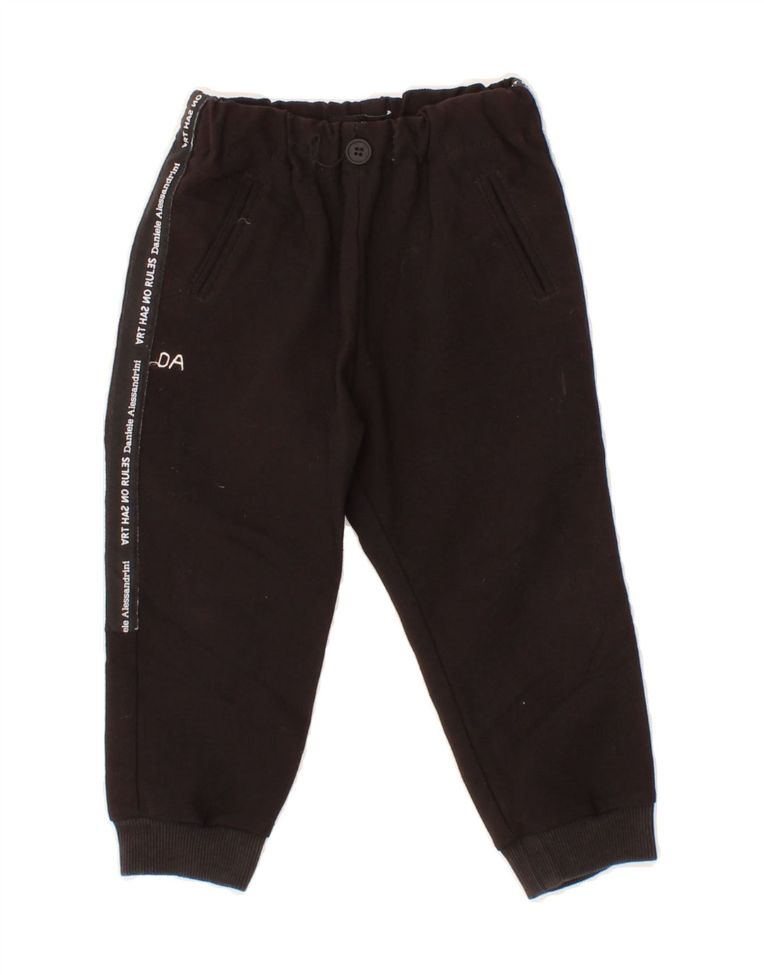 DANIELE ALESSANDRINI Baby Boys Joggers Trousers 12-18 Months  Black Vintage Daniele Alessandrini and Second-Hand Daniele Alessandrini from Messina Hembry 
