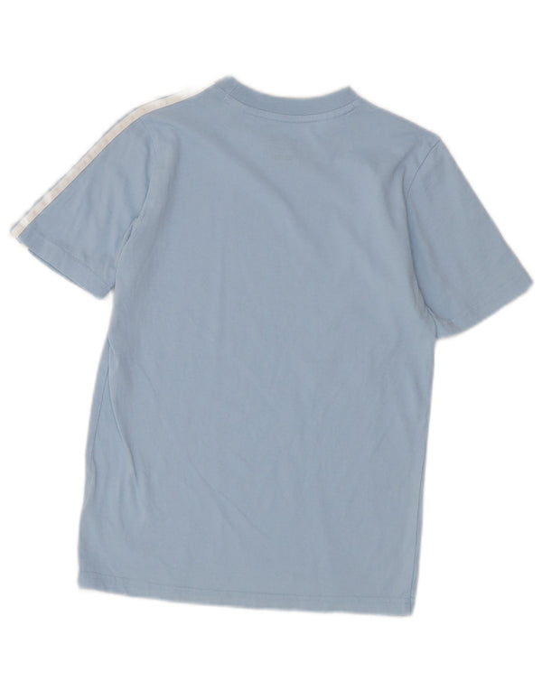 Camiseta Adidas Menino 11-12 Anos Azul Algodão