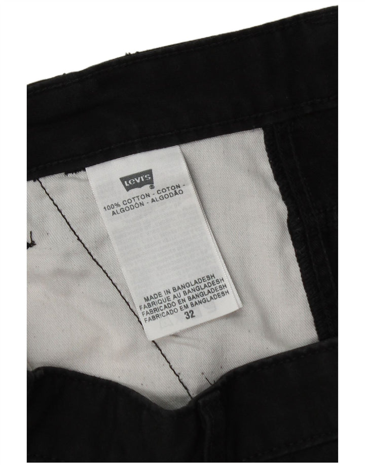 Shorts cargo masculino Levi's W32 médio preto algodão