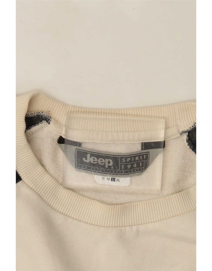 Jeep moletom masculino jumper grande branco Fair Isle