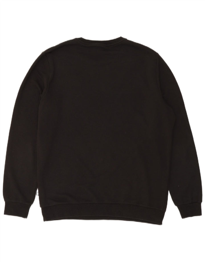PUMA moletom gráfico masculino jumper grande algodão preto