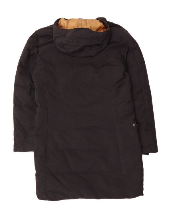 Casaco acolchoado com capuz masculino Murphy & Nye Sailmakers Reino Unido 36 pequeno preto