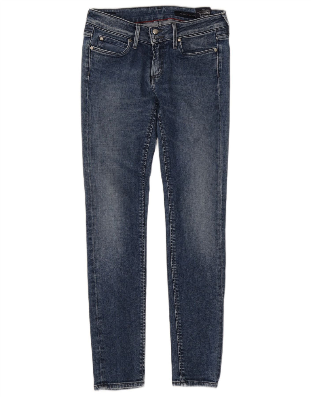 Jeans slim feminino Tommy Hilfiger W26 L29 algodão azul