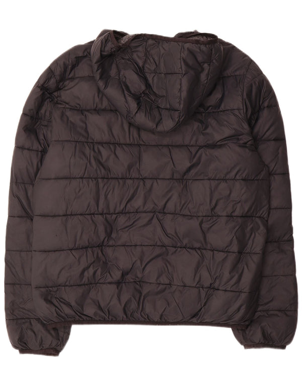 Jaqueta masculina acolchoada com capuz Champion UK 40 grande poliamida preta
