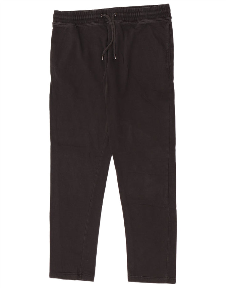 Calça de treino masculina Marks & Spencer grande de algodão preto