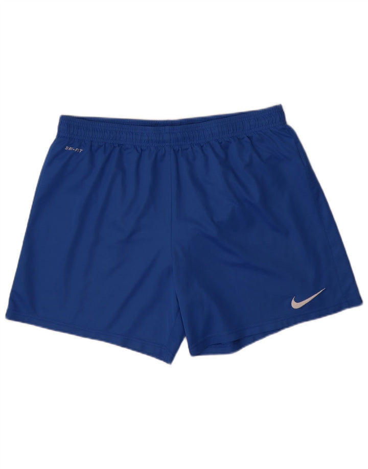 Shorts esportivos masculinos NIKE Dri Fit XL azul poliéster