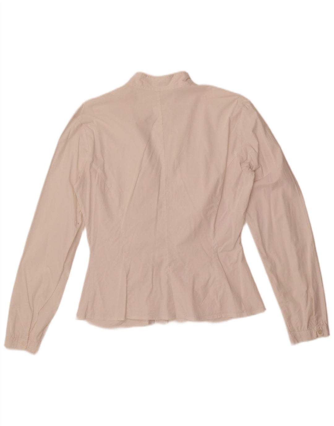 Blusa Camisa Feminina Benetton UK 16 Grande Branca