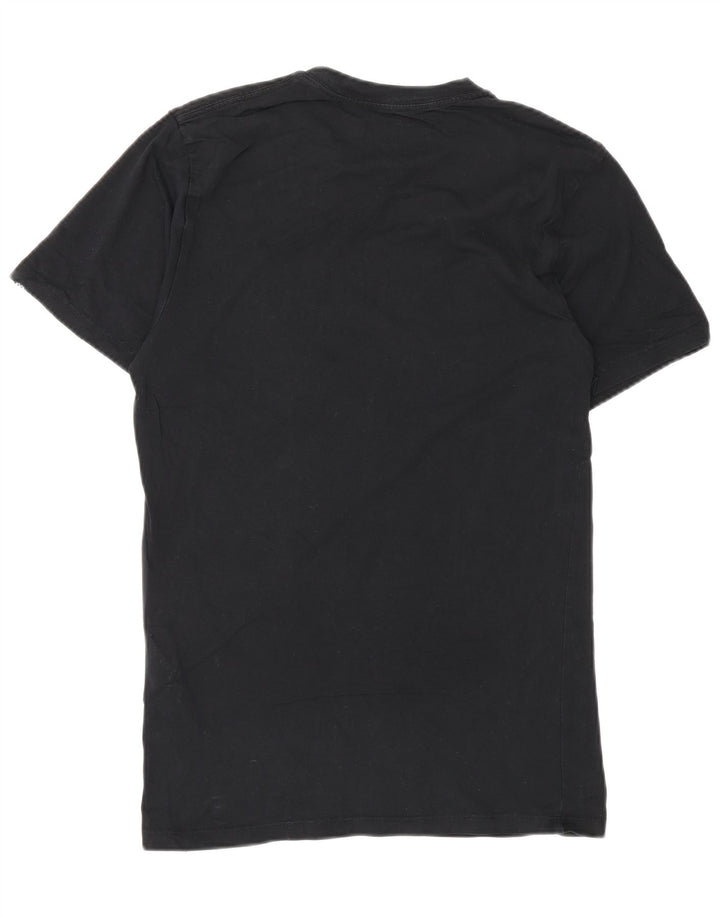 Camiseta masculina VANS Custom Fit Graphic Top Pequeno Algodão Preto