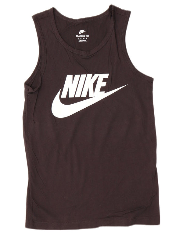 Colete gráfico masculino Nike XS preto algodão