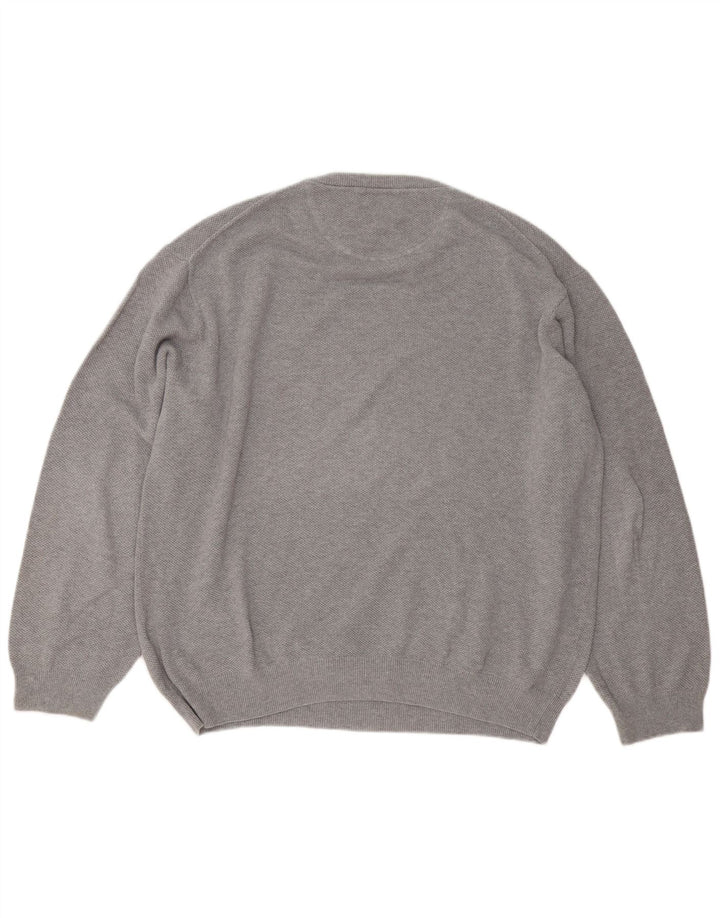 Suéter masculino Gant com gola redonda 3XL algodão cinza