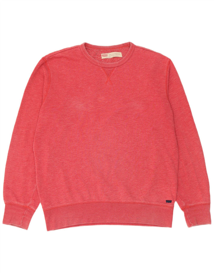 Moletom masculino Levi's Standard Fit grande vermelho