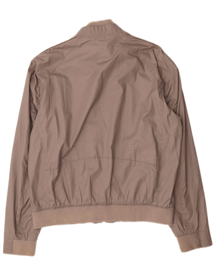 Jaqueta bomber masculina Marks & Spencer Reino Unido 41/43 poliéster cinza grande