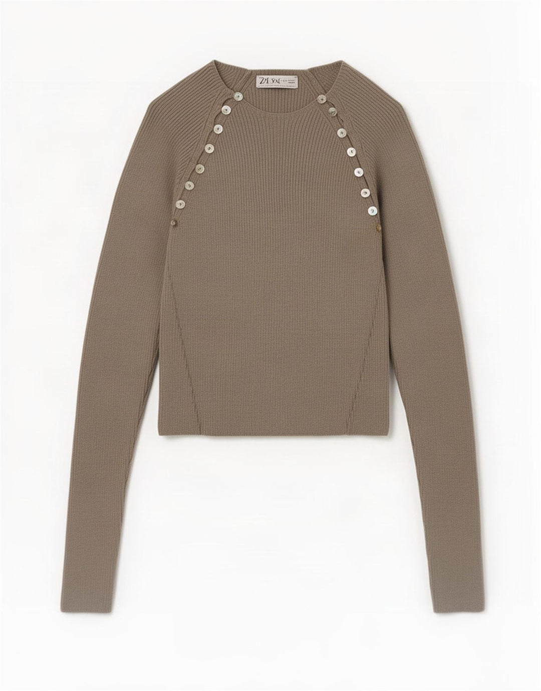 Blusa feminina Zara Top UK 12 viscose cinza médio