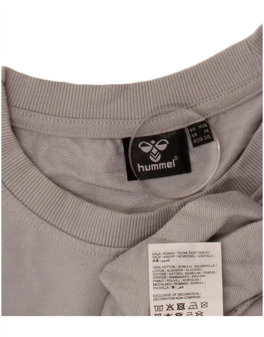 Moletom masculino HUMMEL 2XL algodão cinza