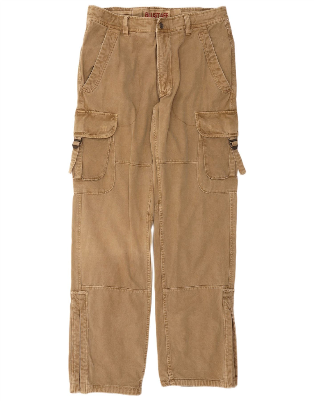 Calça cargo reta masculina Blustaff IT 52 XL W38 L34 algodão bege