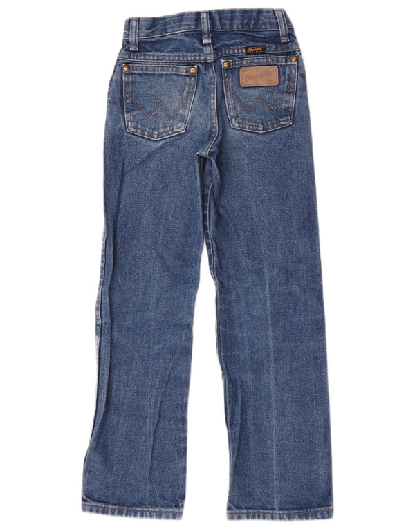 Wrangler Boys Jeans retos desgastados 8-9 anos W22 L25 algodão azul
