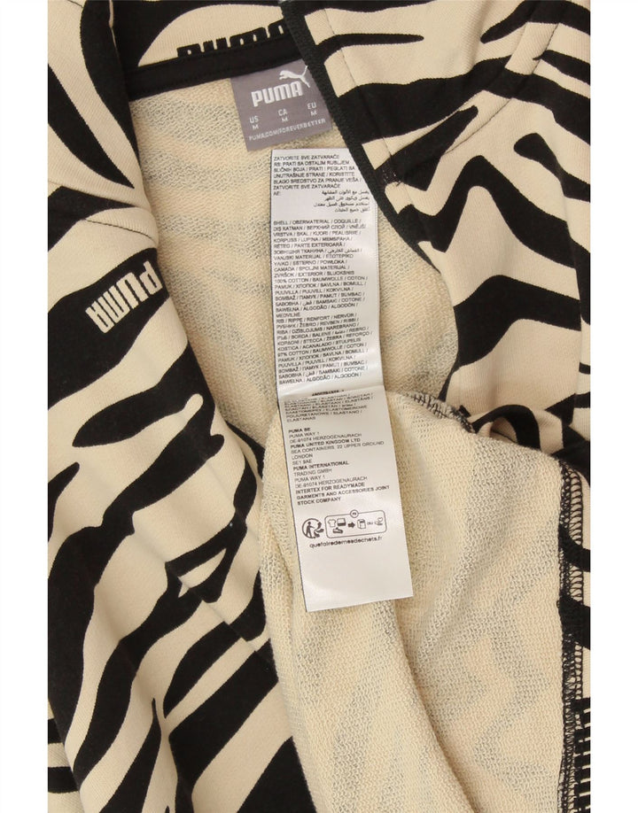 PUMA moletom feminino oversized jumper UK 14 médio off white