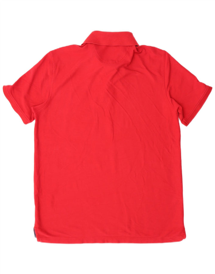 Camisa polo masculina Izod Regular Fit grande algodão vermelho