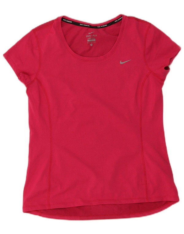 Camiseta Nike Feminina Dri Fit Top UK 12 Médio Rosa Poliéster