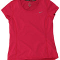 Camiseta Nike Feminina Dri Fit Top UK 12 Médio Rosa Poliéster