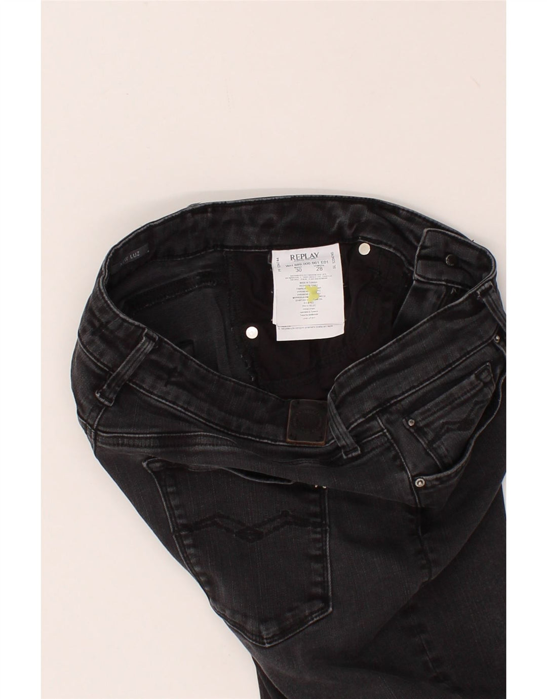 REPLAY Womens Skinny Jeans W30 L28  Grey Cotton Vintage Replay and Second-Hand Replay from Messina Hembry 