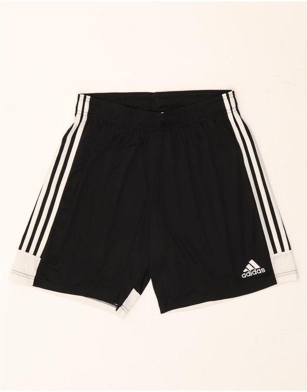 Shorts esportivos Adidas Aeroready para meninos 13-14 anos grandes pretos