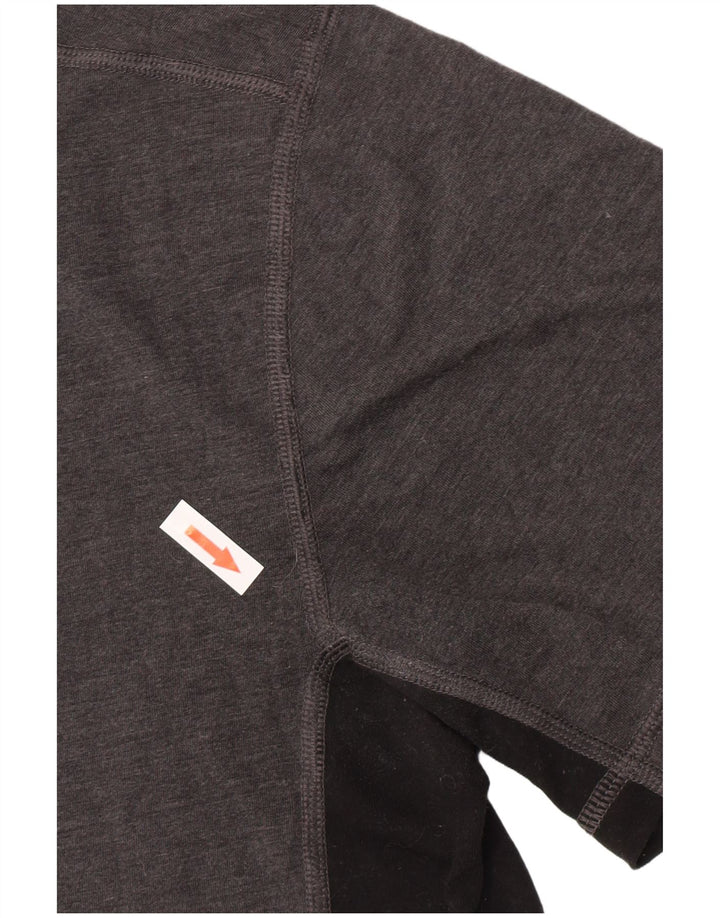 Camiseta masculina Carhartt com ajuste relaxado, poliéster colorblock cinza médio