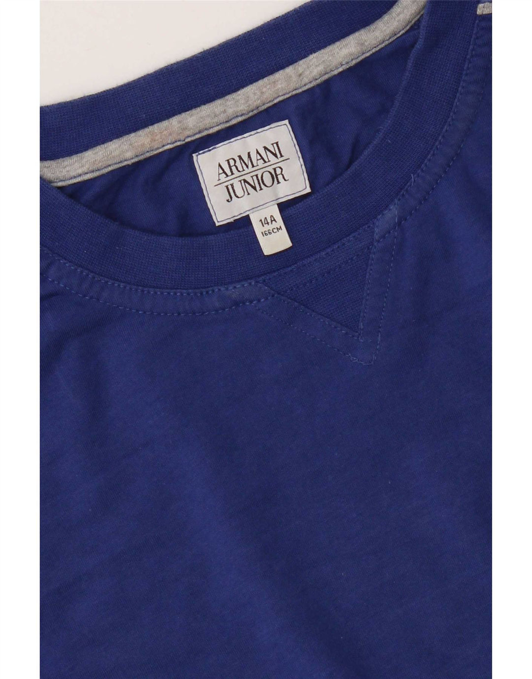 Armani Junior Boys Top manga comprida 13-14 anos azul