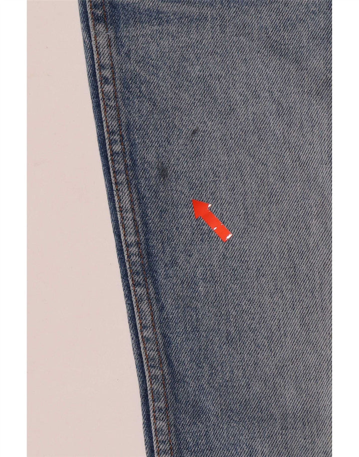 Wrangler Mens Straight Jeans W30 L28 Azul Algodão Clássico