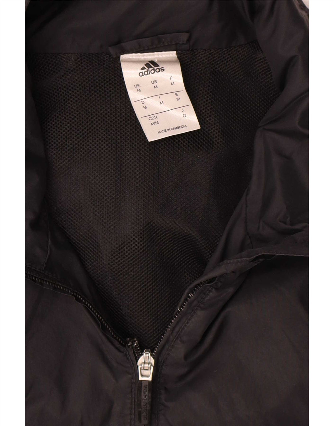 Adidas Mens Hooded Rain Jacket UK 38 Médio Preto Poliamida