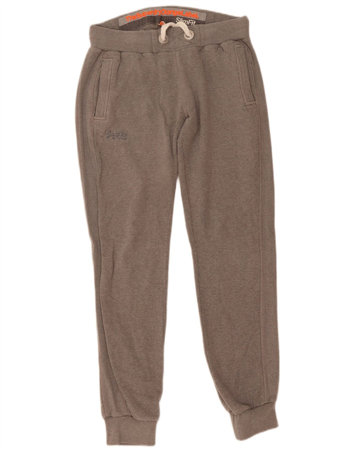 Calça de treino feminina Superdry Joggers UK 14 cinza médio manchado