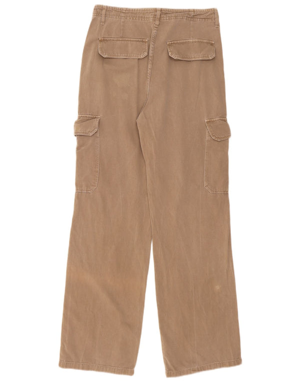 Calça cargo reta feminina Zara EU 40 médio W30 L31 bege